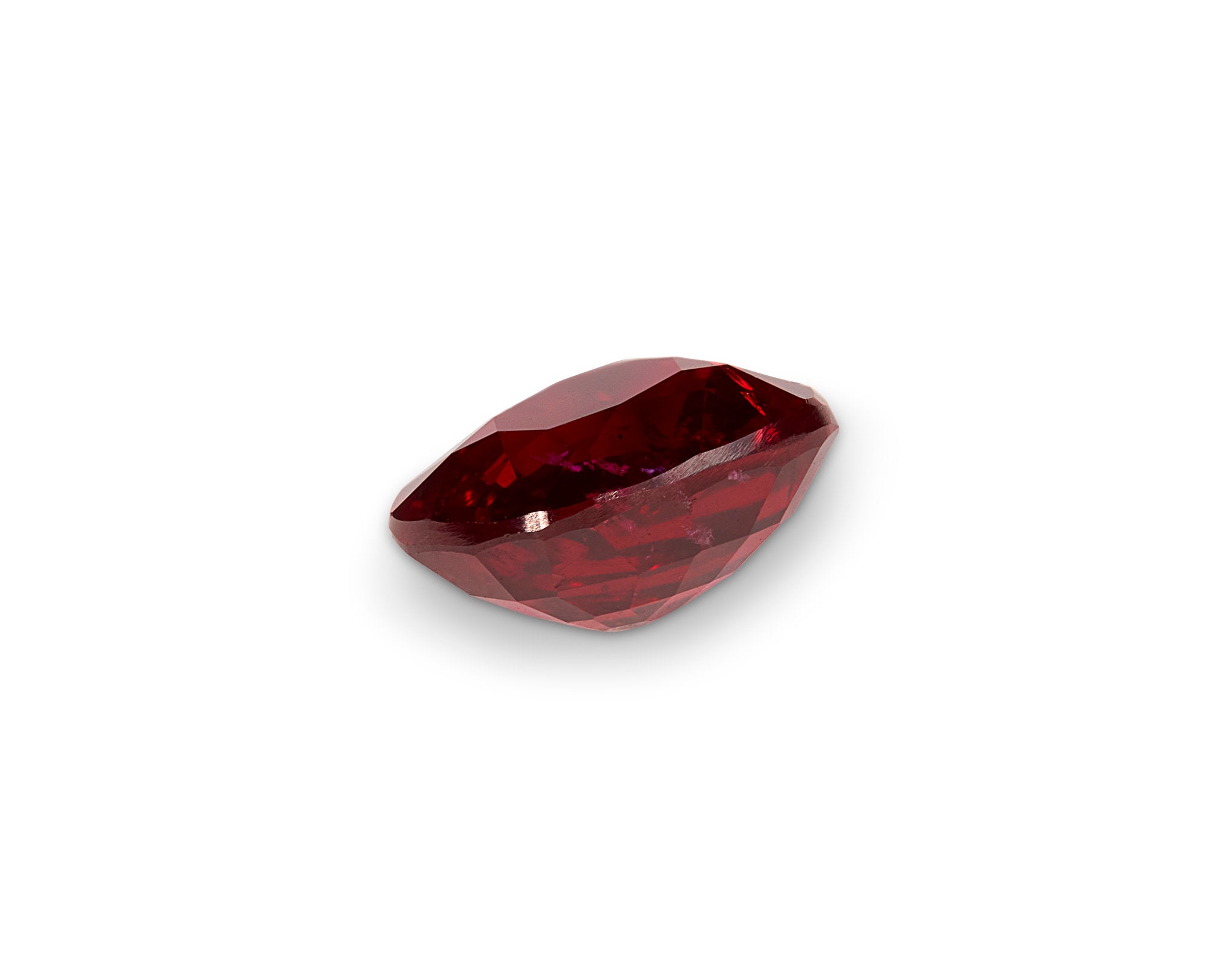 Unheated 0.69ct Pigeon Blood Ruby Cushion Cut Mozambique Origin