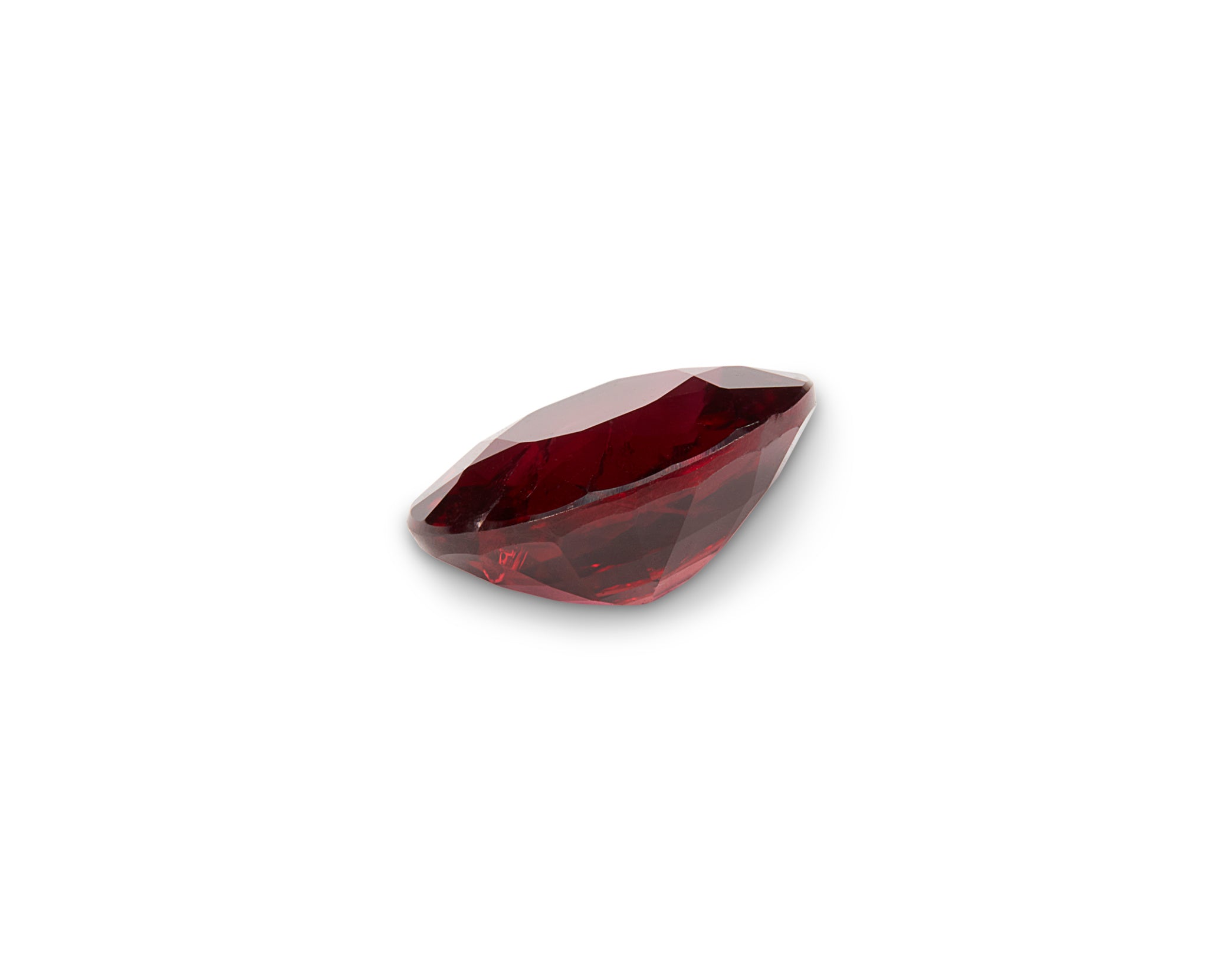 0.70ct Pigeon Blood Ruby Mozambique Origin Oval Cut