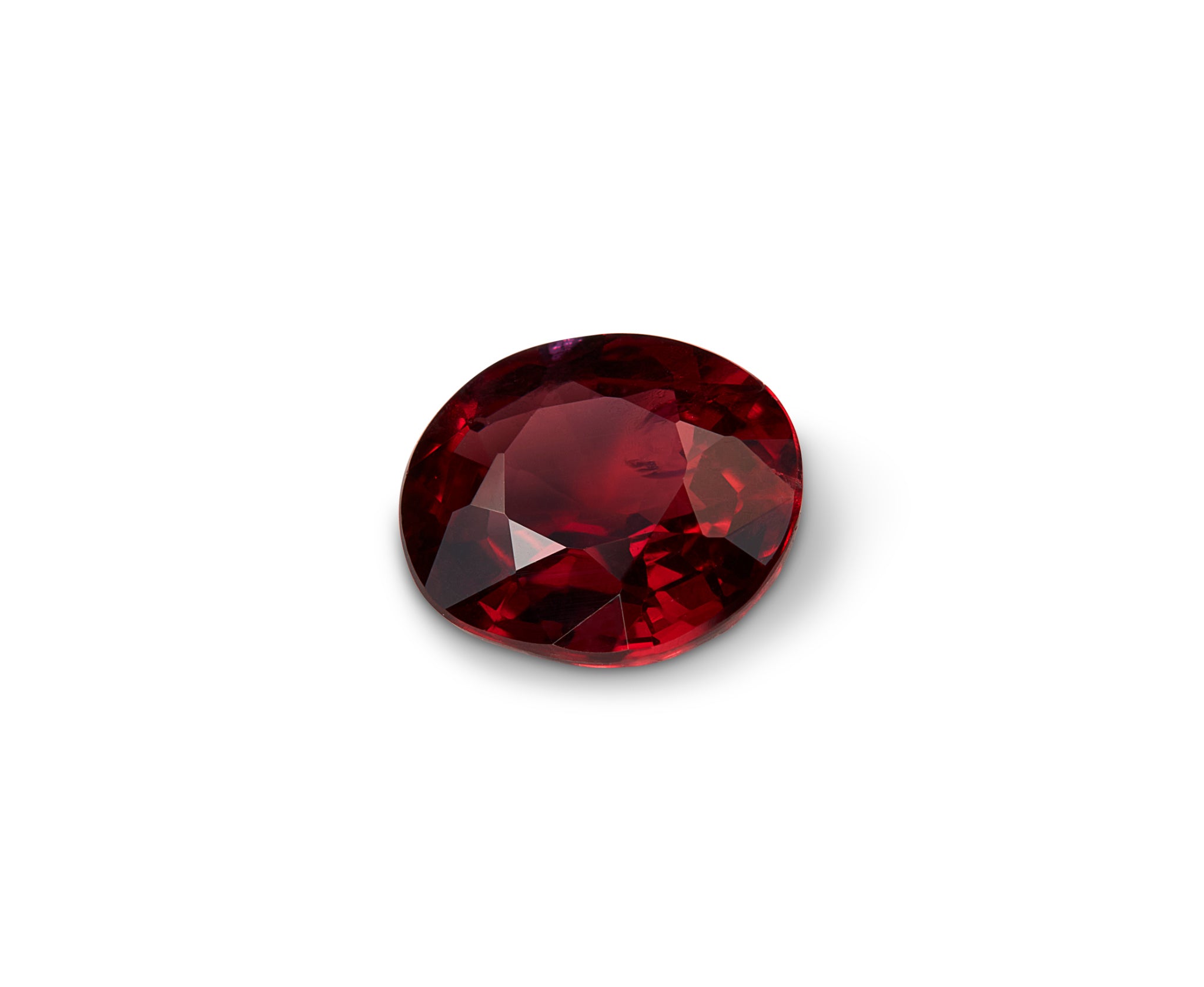 0.70ct Pigeon Blood Ruby Mozambique Origin Oval Cut