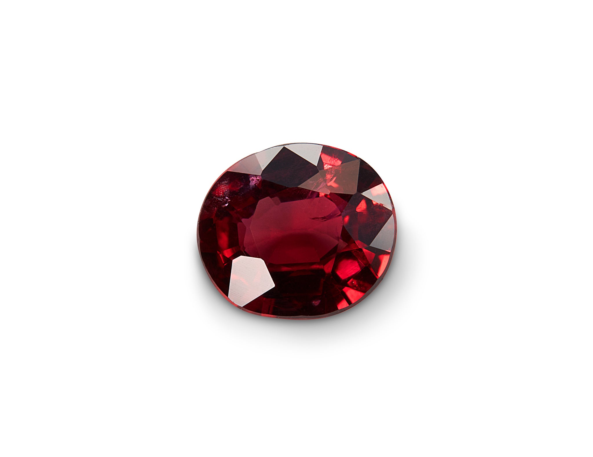 0.70ct Pigeon Blood Ruby Mozambique Origin Oval Cut