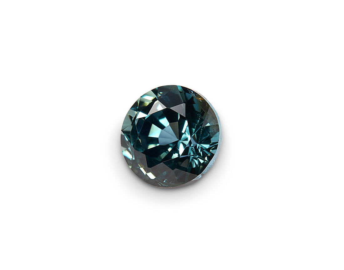 0.89ct Blue Sapphire Round Brilliant Cut