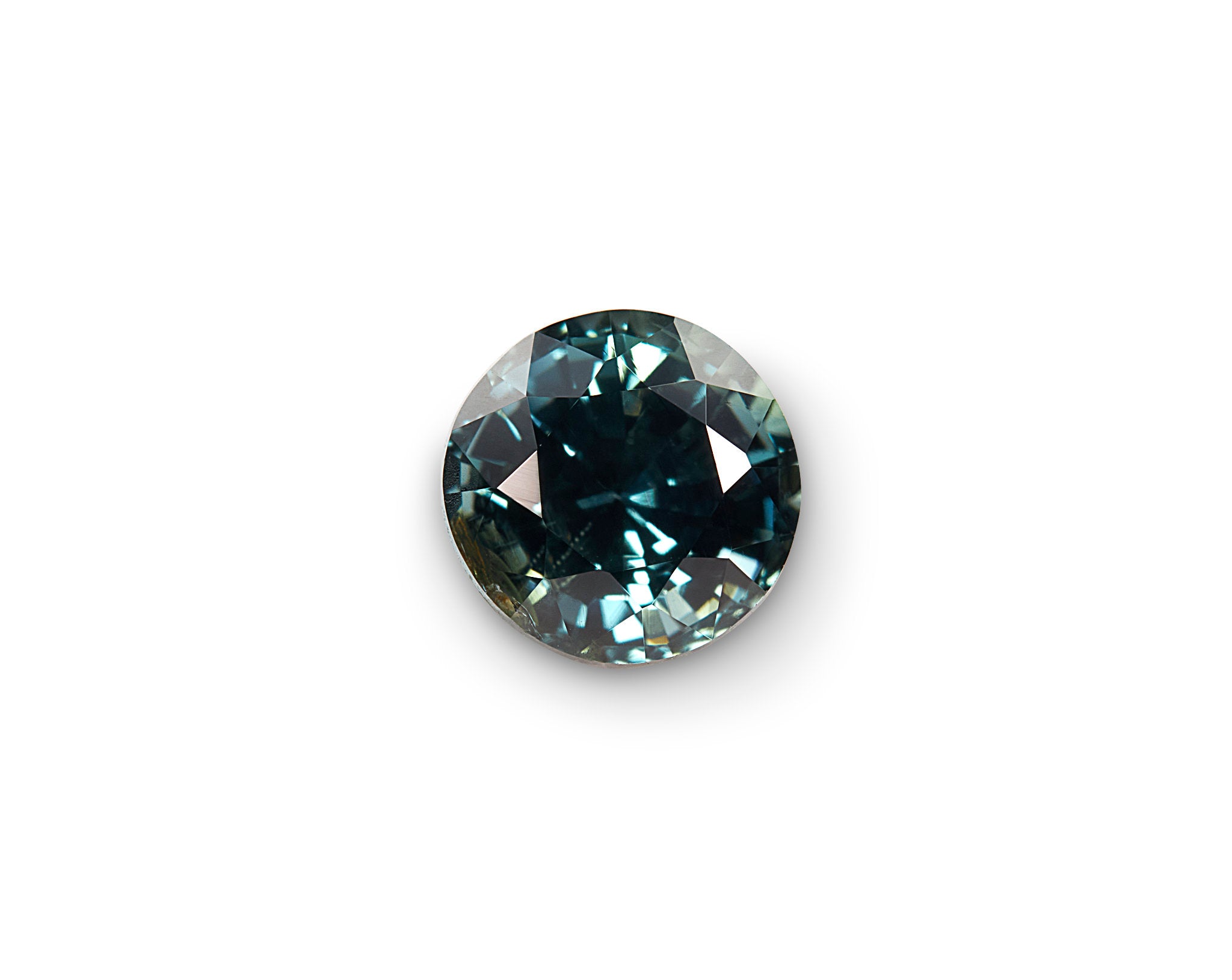 0.89ct Blue Sapphire Round Brilliant Cut