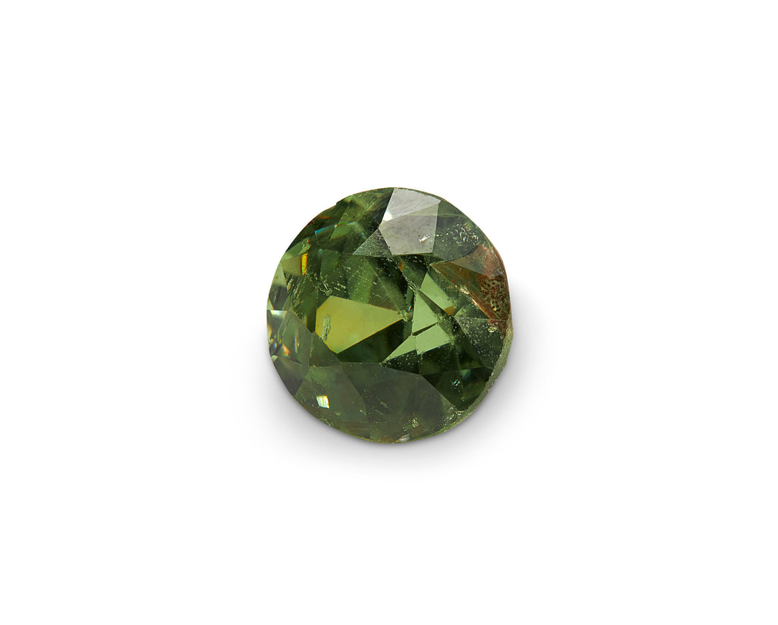 0.99ct Demantoid Garnet Round Brilliant Cut Namibia Origin