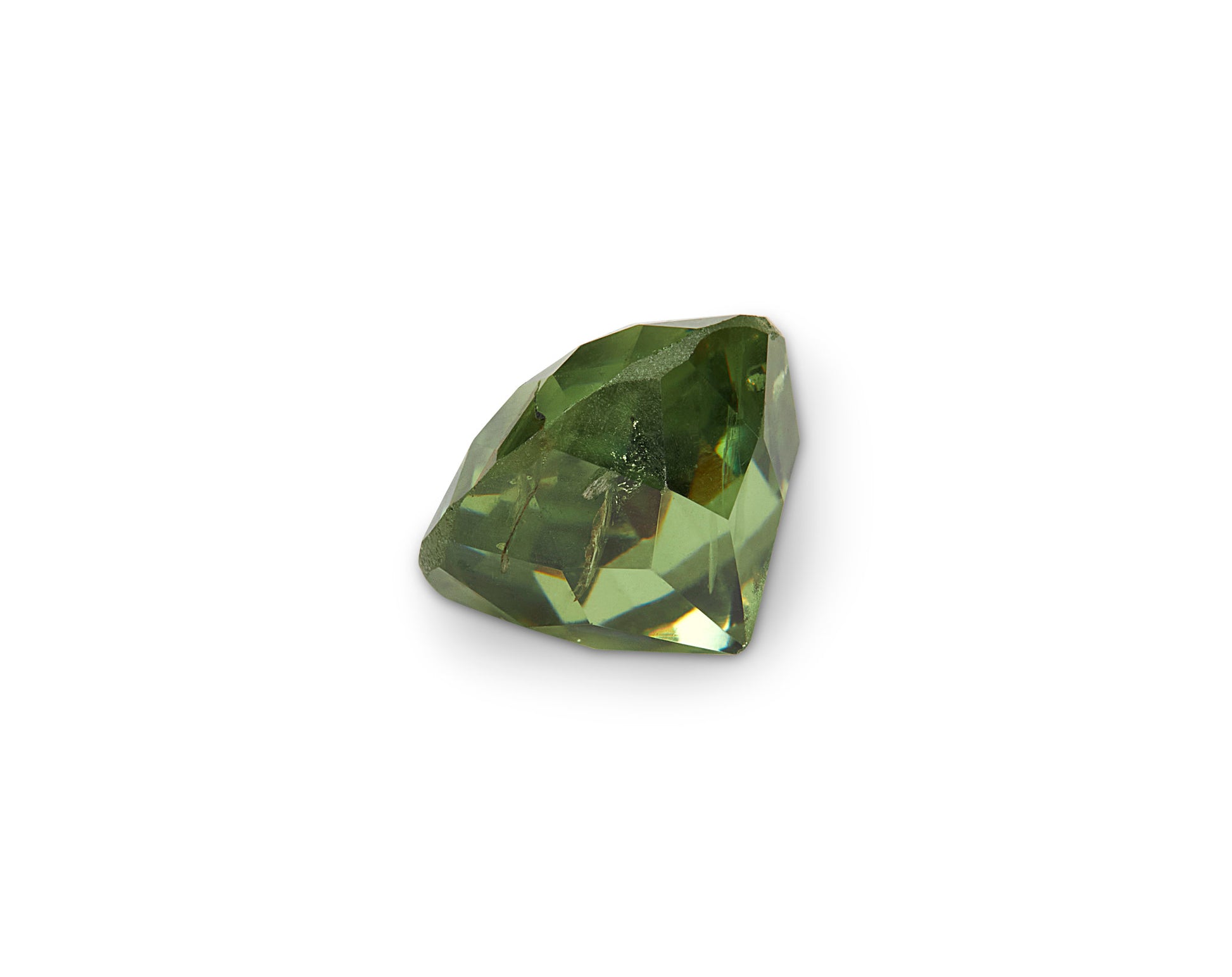 0.99ct Demantoid Garnet Round Brilliant Cut Namibia Origin