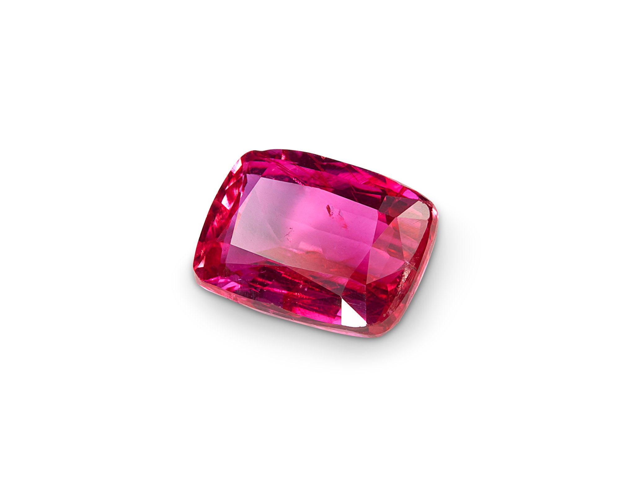 Unheated 1.01ct Pigeon Blood Ruby Cushion Cut Mozambique Origin