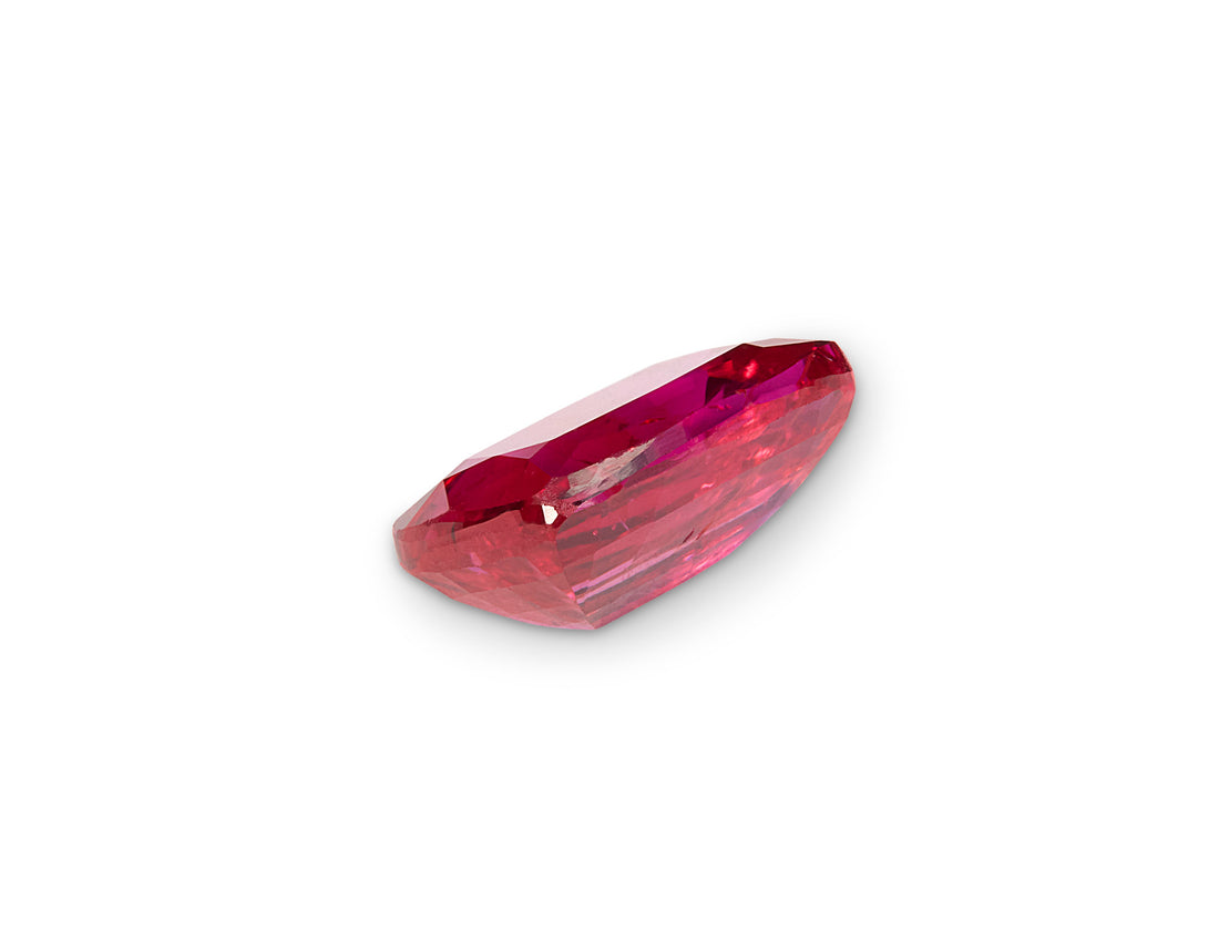 Unheated 1.01ct Pigeon Blood Ruby Cushion Cut Mozambique Origin