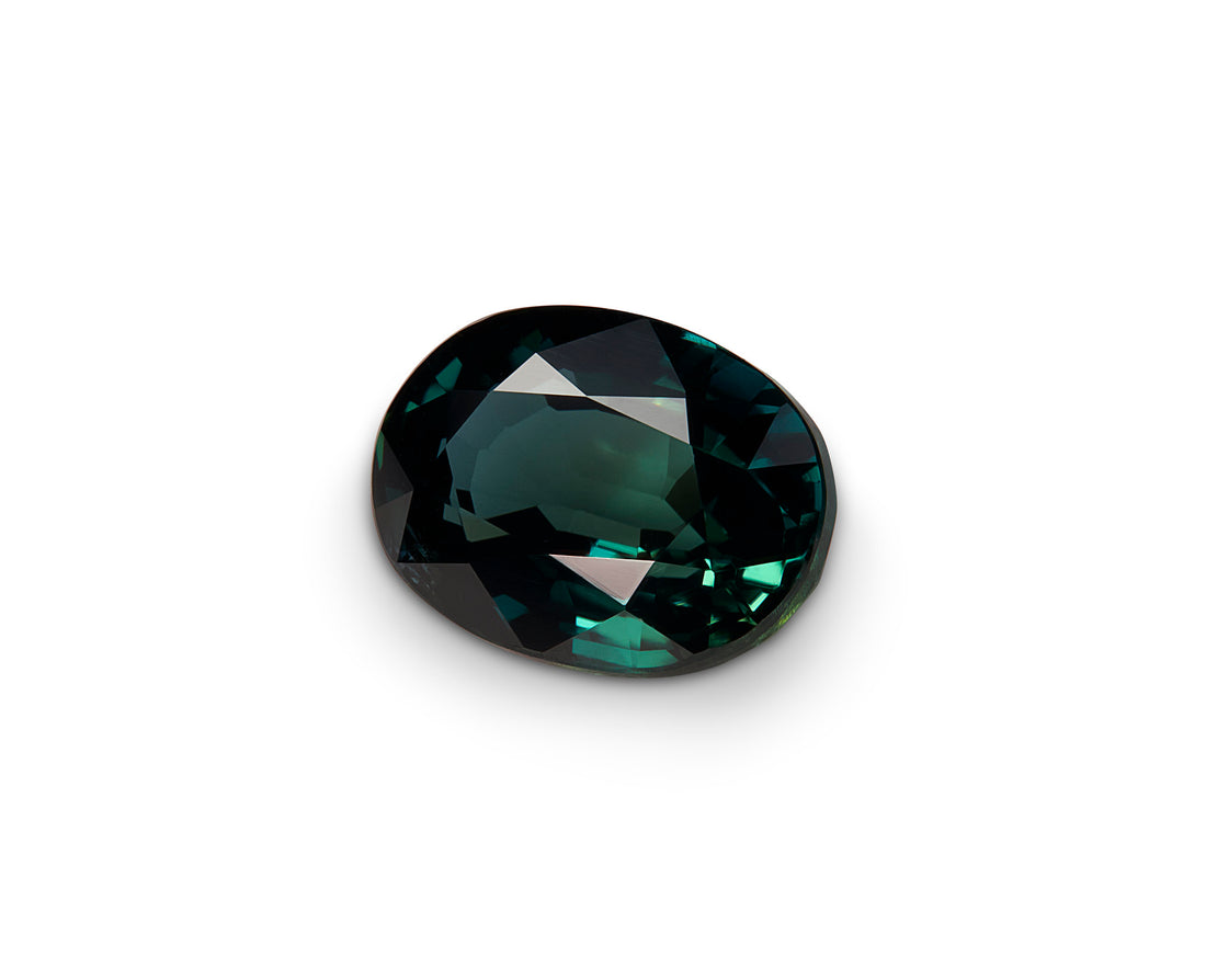 1.08ct Teal Sapphire Oval Cut Madagascar Origin