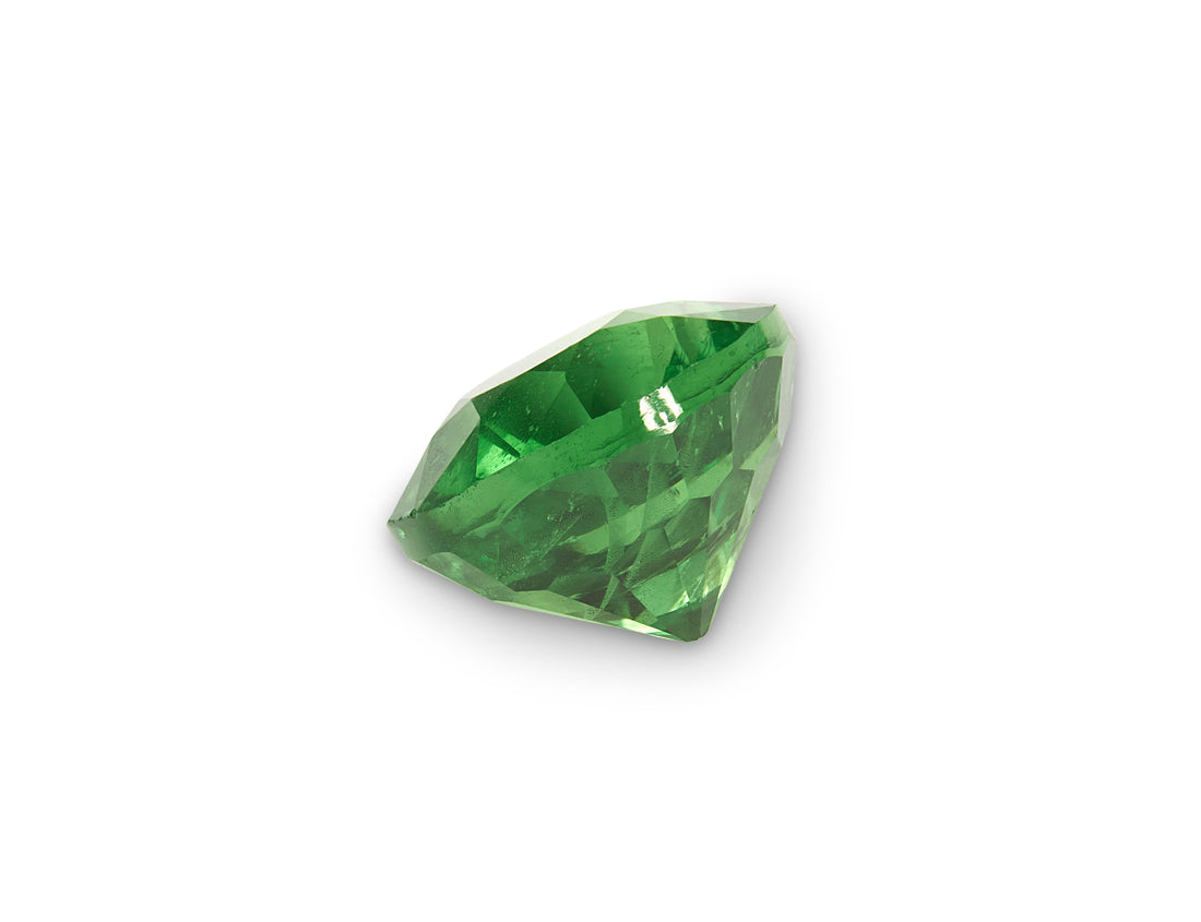 1.11ct Tsavorite Green Garnet Round Brilliant Cut 