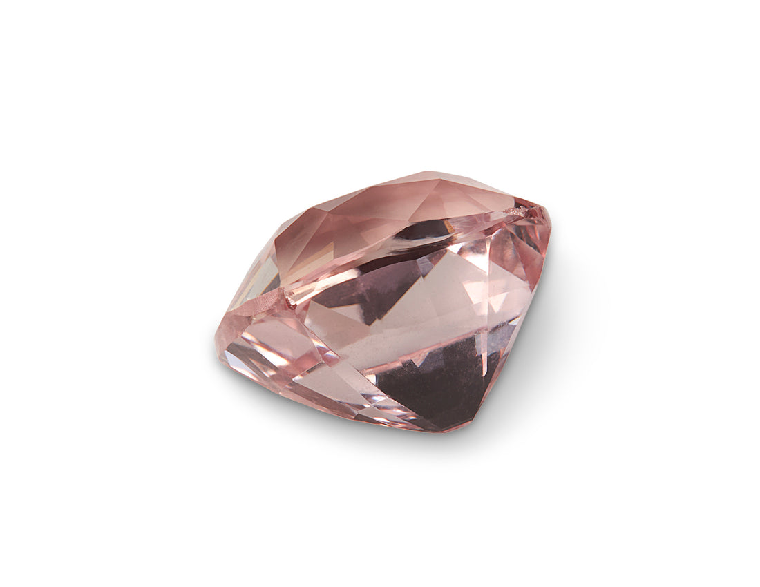 1.12ct Peach Sapphire Cushion Cut Madagascar Origin