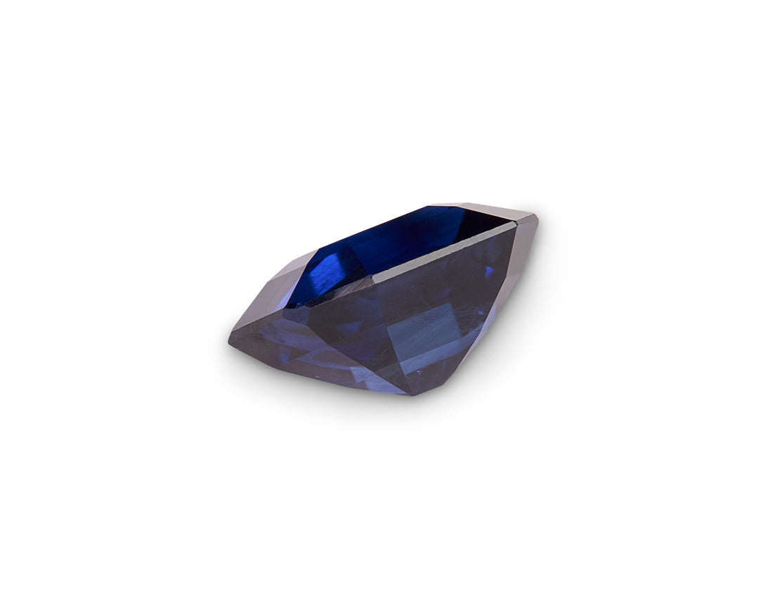 1.12ct Royal Blue Sapphire Emerald Cut Sri Lanka Origin