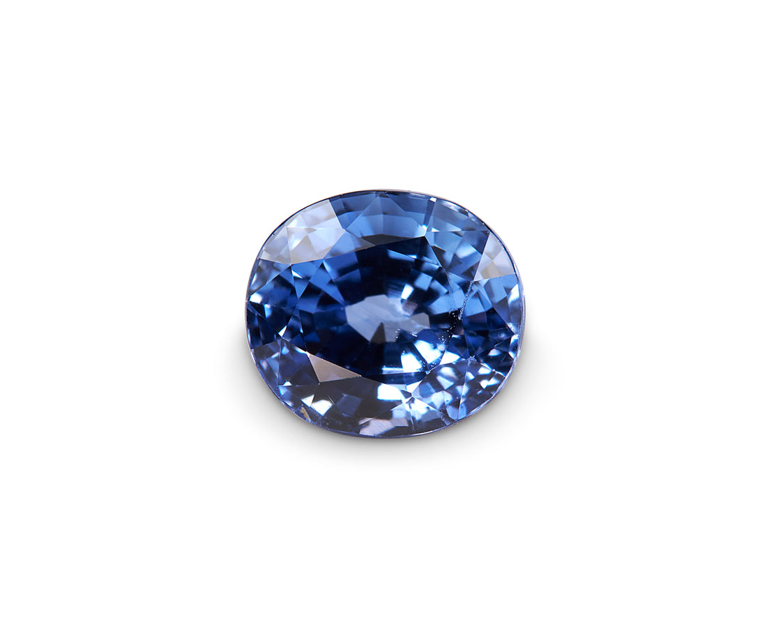 1.13ct Cornflower Blue Sapphire Oval Cut Sri Lanka