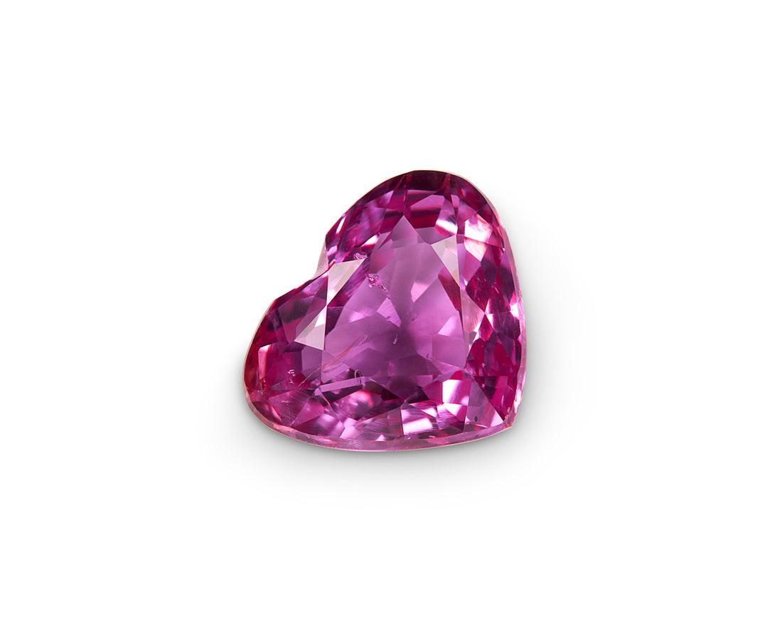 Unheated 1.16ct Ruby Heart Shape Mozambique Origin 