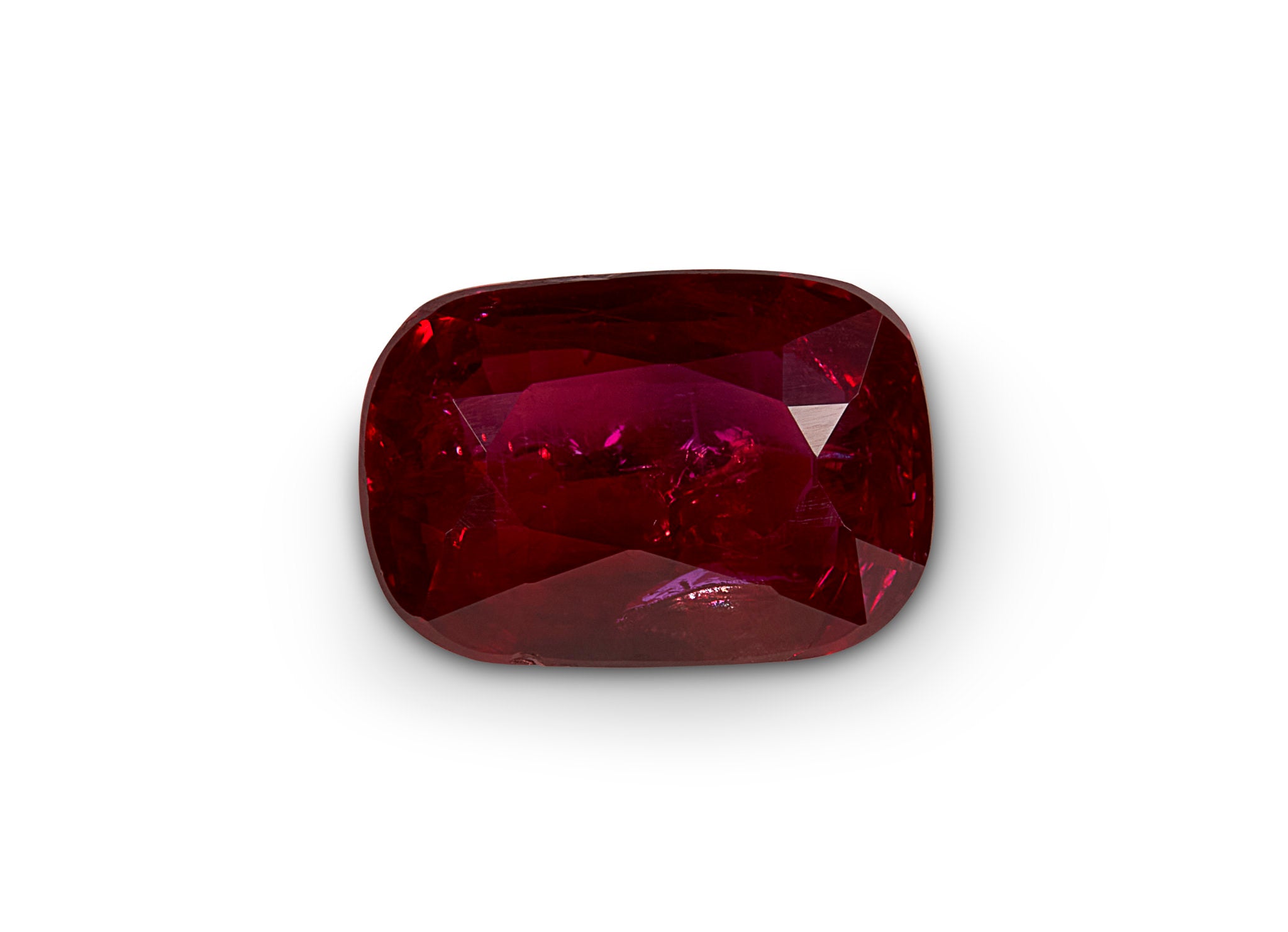 1.16ct Pigeon Blood Ruby Cushion Cut Mozambique Origin