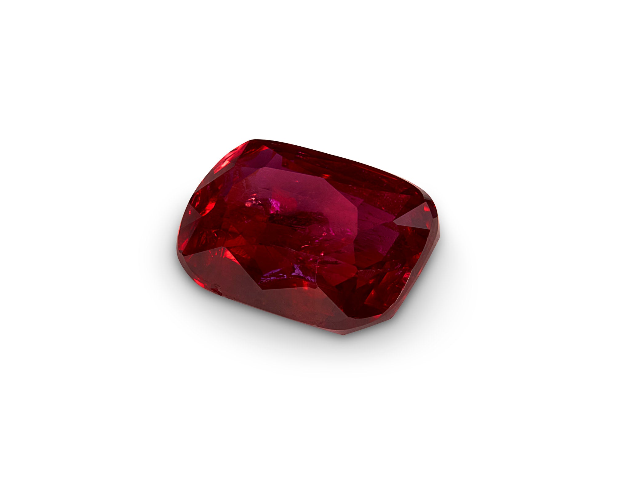 1.16ct Pigeon Blood Ruby Cushion Cut Mozambique Origin