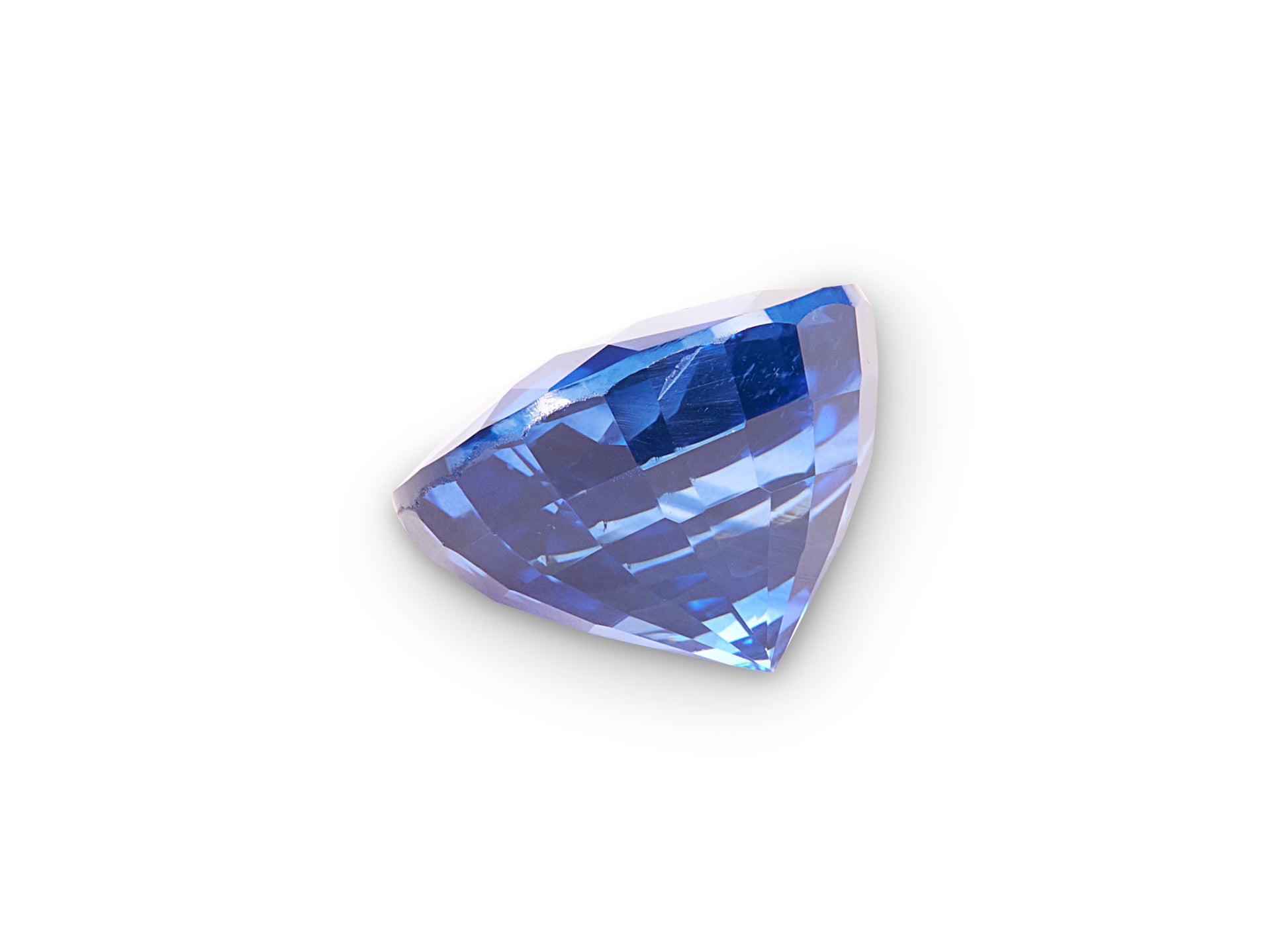 1.21ct Vivid Blue Sapphire Round Brilliant Cut