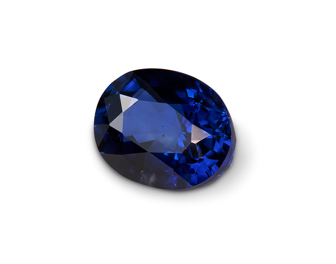 1.22ct Royal Blue Sapphire Oval Cut Sri Lanka Origin