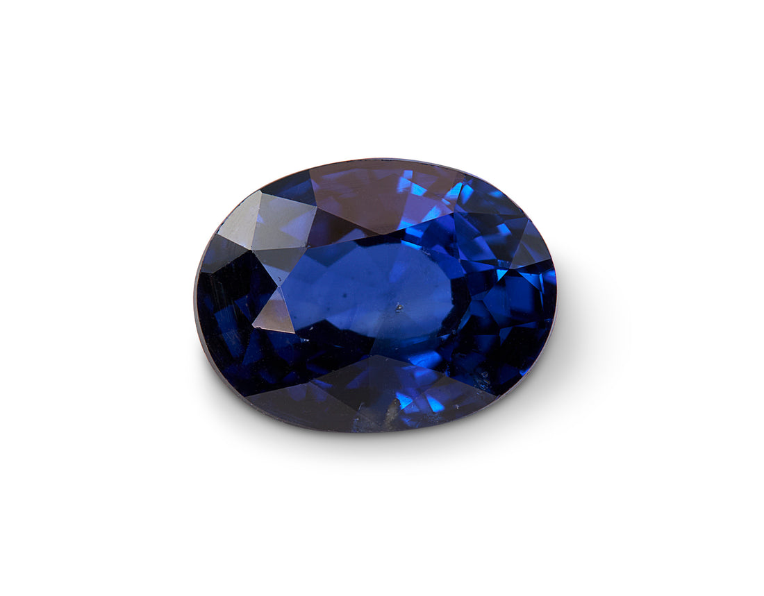 1.22ct Royal Blue Sapphire Oval Cut Sri Lanka Origin