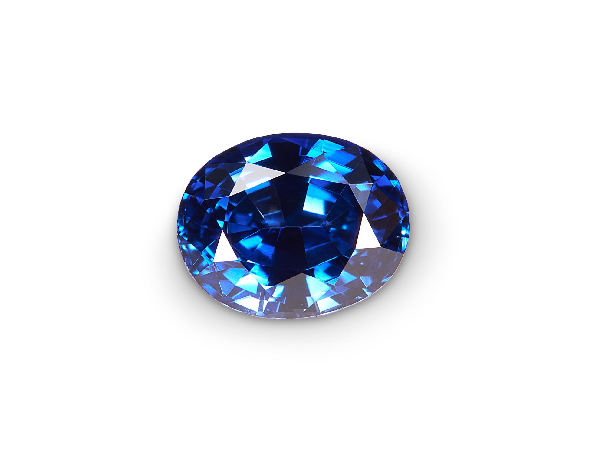 1.24ct Vivid Blue Sapphire Oval Cut