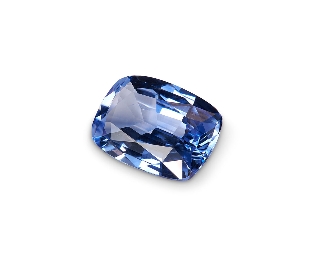 1.25ct Cornflower Blue Sapphire Cushion Cut Sri Lanka Origin