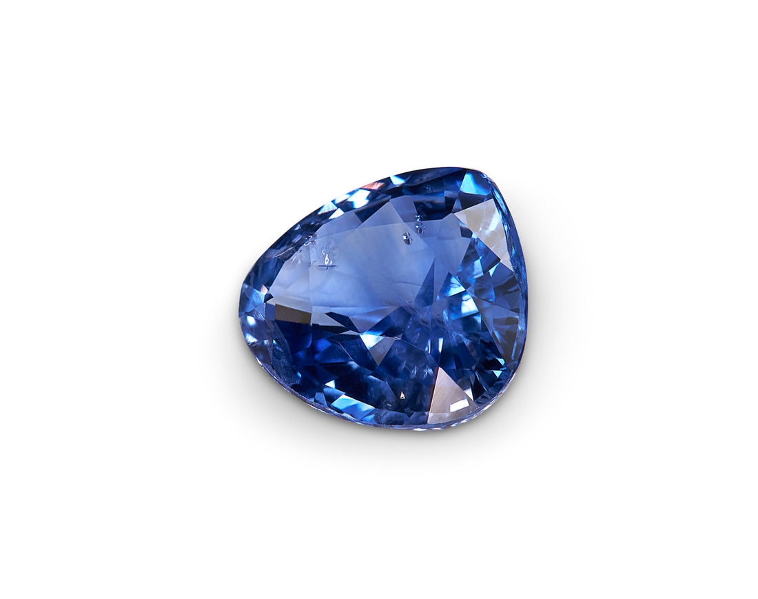 1.26ct Cornflower Blue Sapphire Pear Shape Sri Lanka Origin