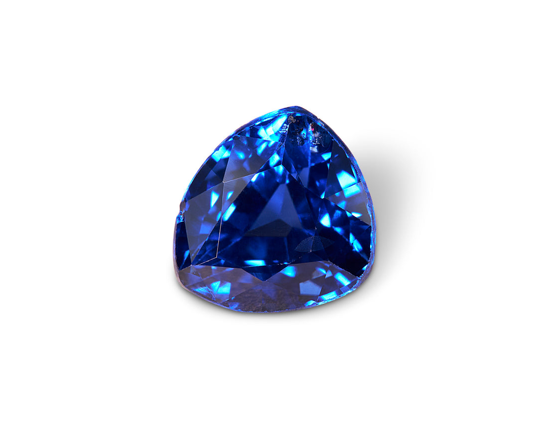 1.27ct Royal Blue Sapphire Trillion Cut 