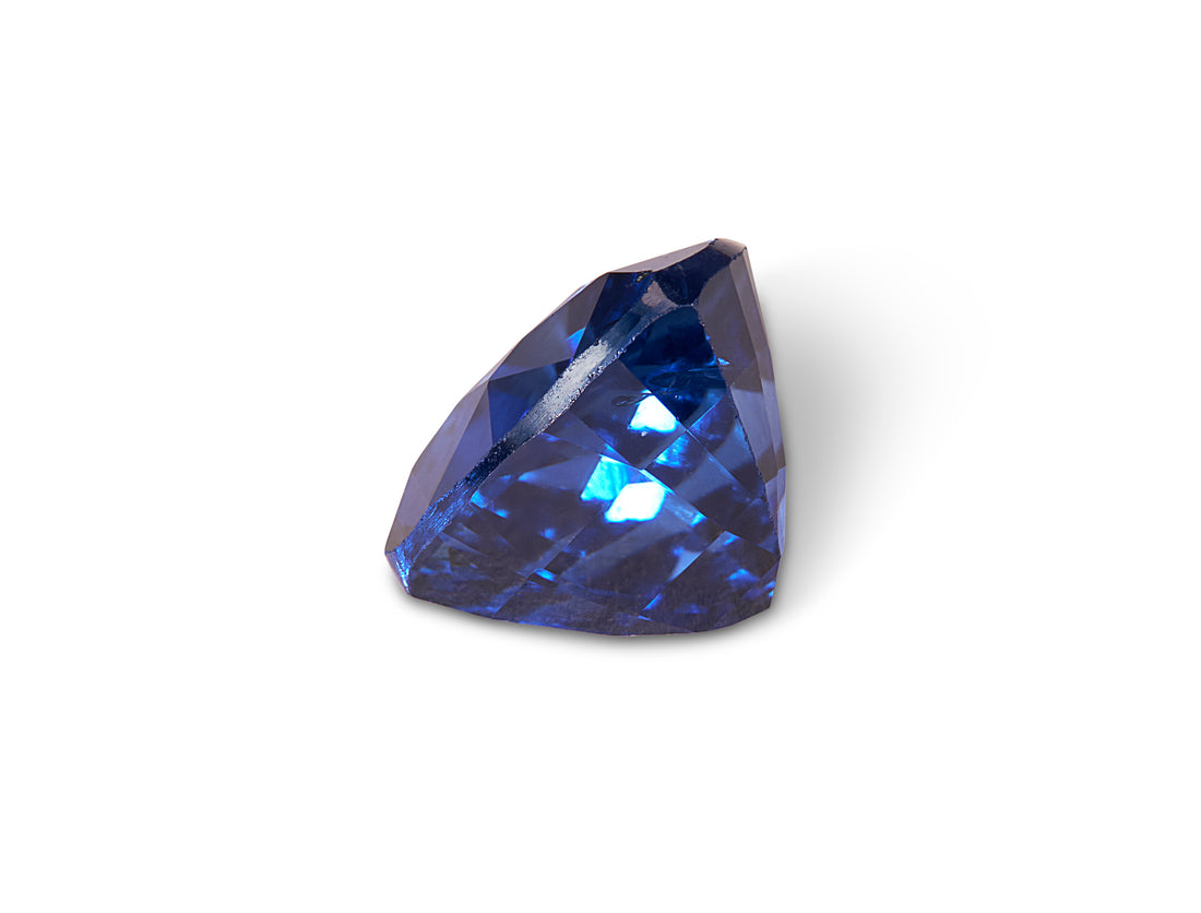 1.27ct Royal Blue Sapphire Trillion Cut 