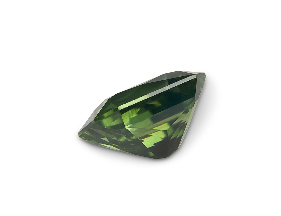 1.29ct Teal Green Sapphire Radiant Cut Madagascar Origin