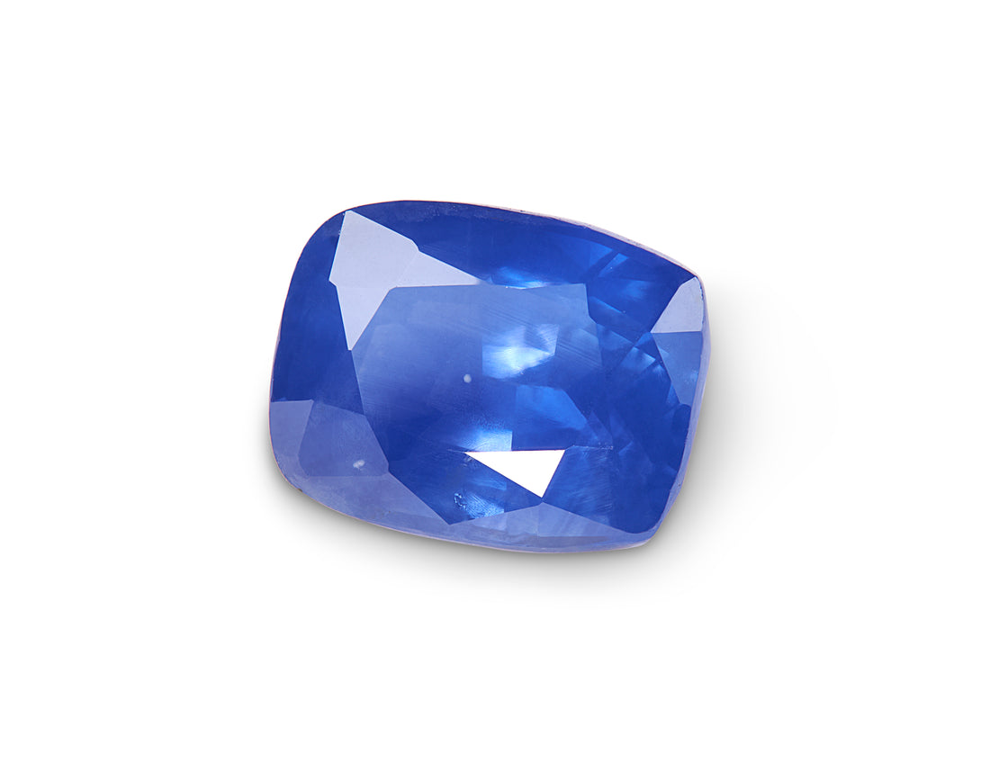 1.33ct Smokey Blue Sapphire Cushion Cut Sri Lanka Origin