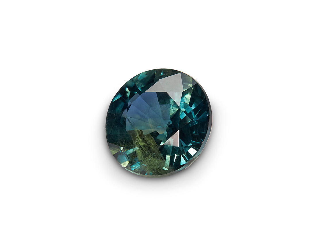 1.42ct Parti Sapphire Round Brilliant Cut