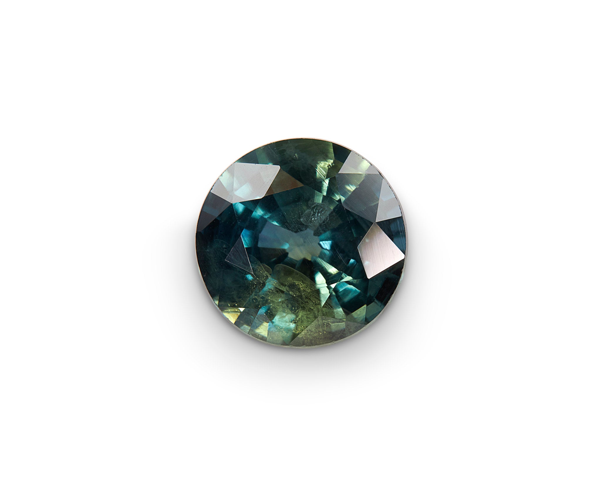 1.42ct Parti Sapphire Round Brilliant Cut