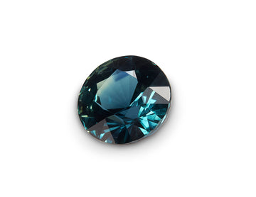 1.52ct Teal Blue Sapphire Round Brilliant Cut