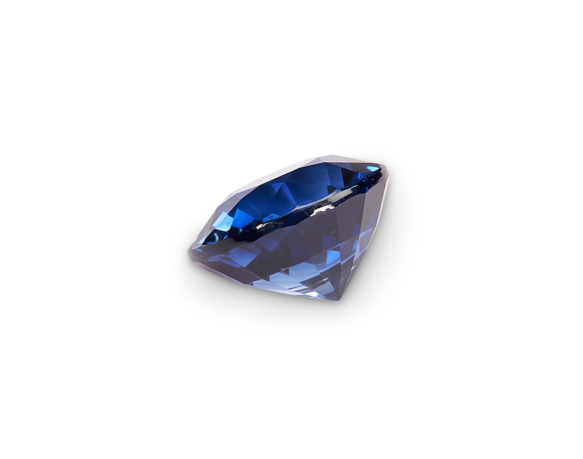 1.57ct Cornflower Blue Sapphire Round Brilliant Cut