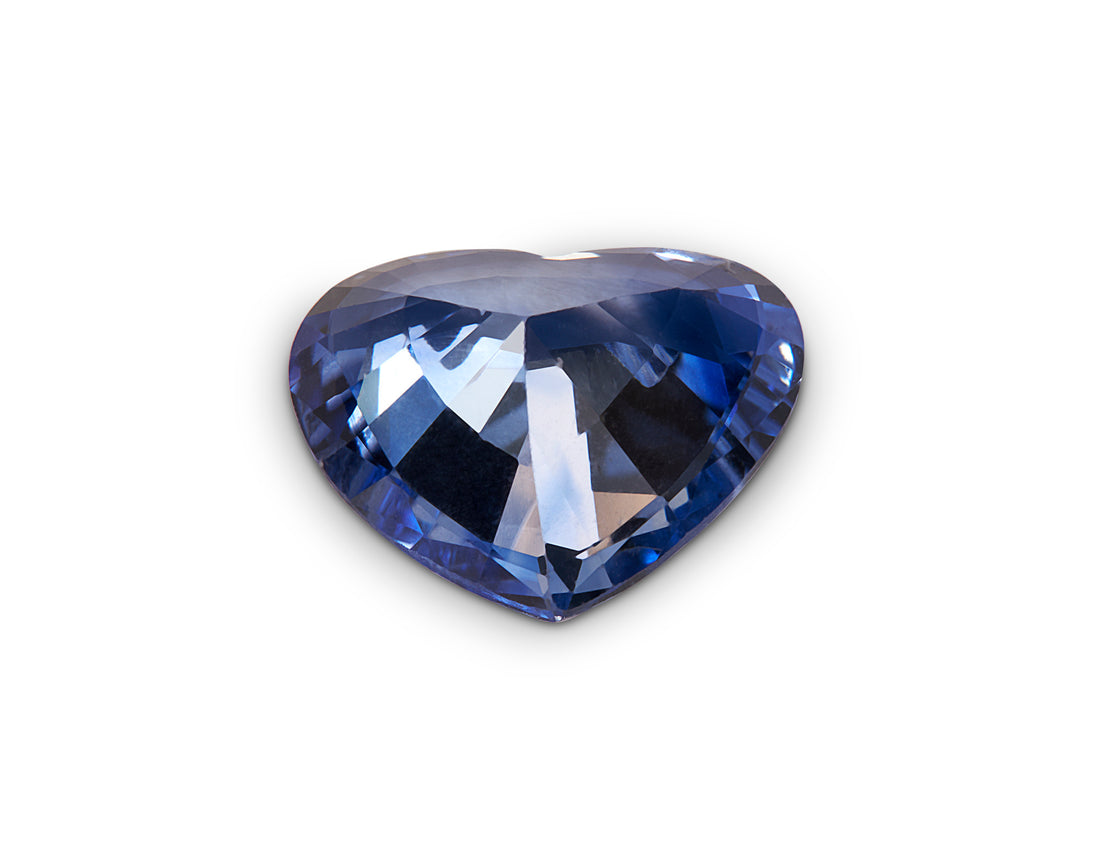 1.58ct Cornflower Blue Sapphire Heart Shape Sri Lanka Origin