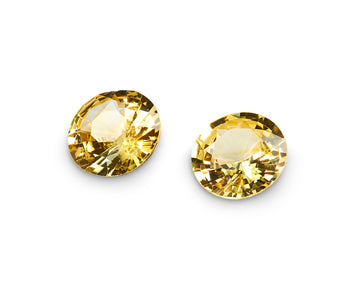 1.65ct Yellow Sapphire Pair