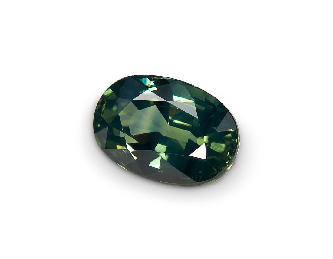 1.72ct Teal Sapphire Oval Cut Madagascar Origin