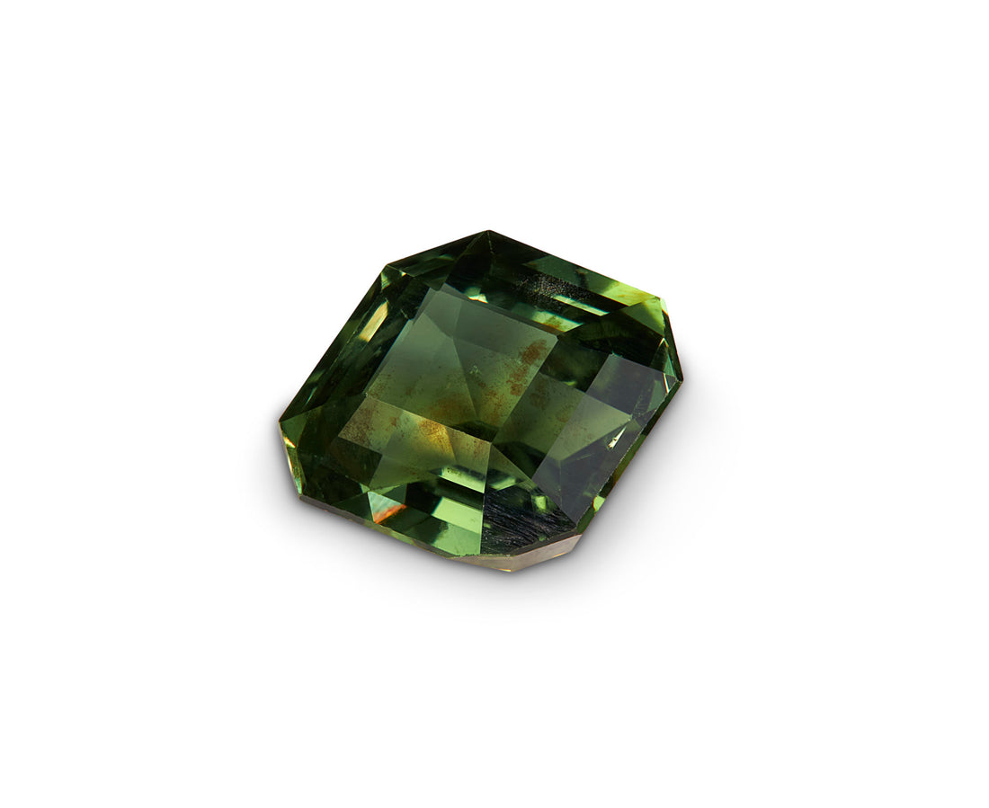 1.85ct Green Sapphire Emerald Cut 