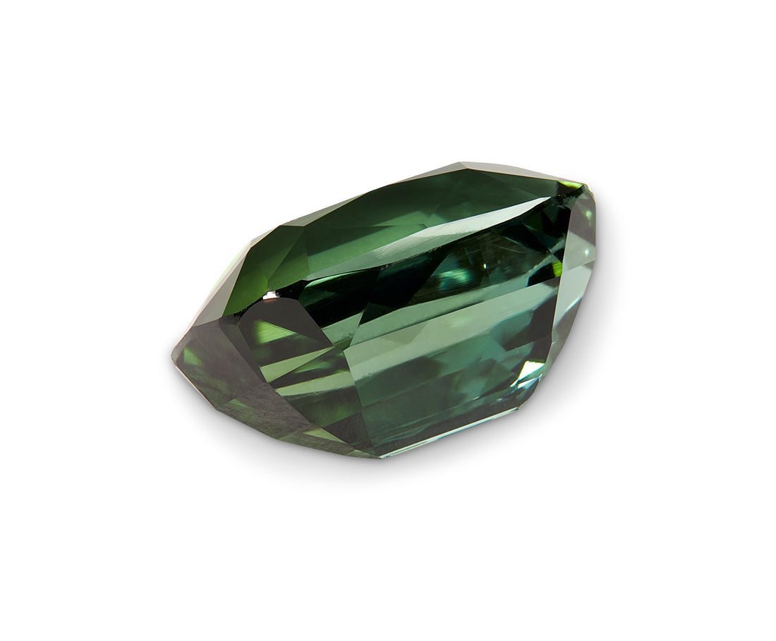 12.30ct Green Tourmaline Cushion Cut Afghanistan Origin