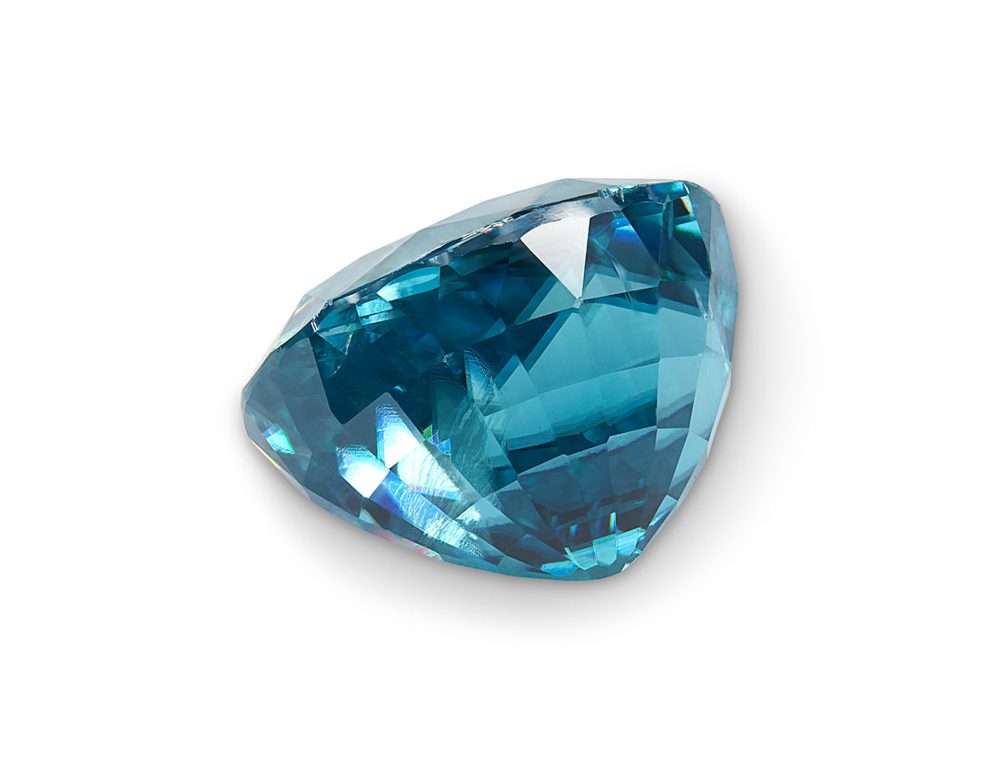 12.81ct Cambodian Blue Zircon Oval Cut 