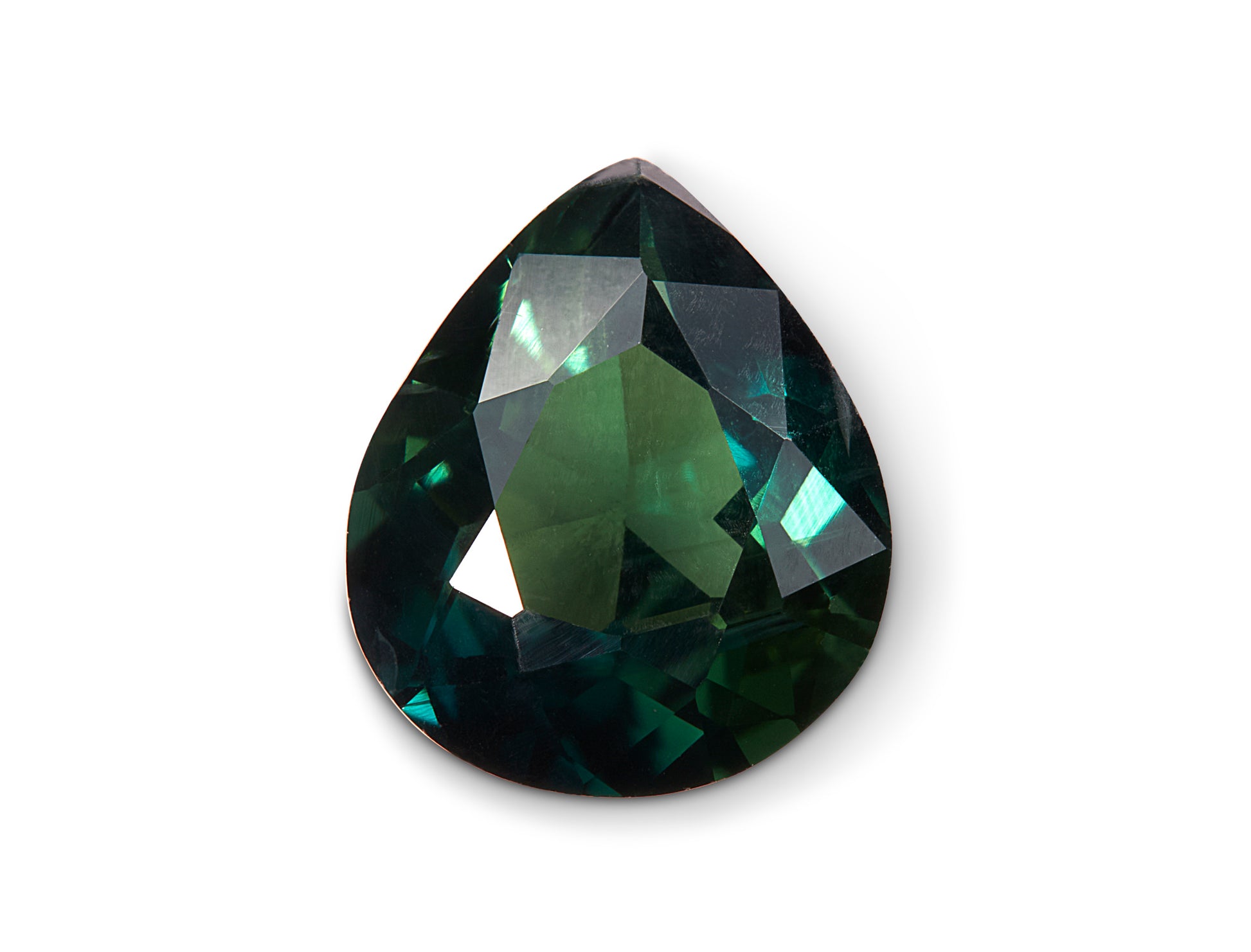 2.04ct Green Sapphire Pear Cut