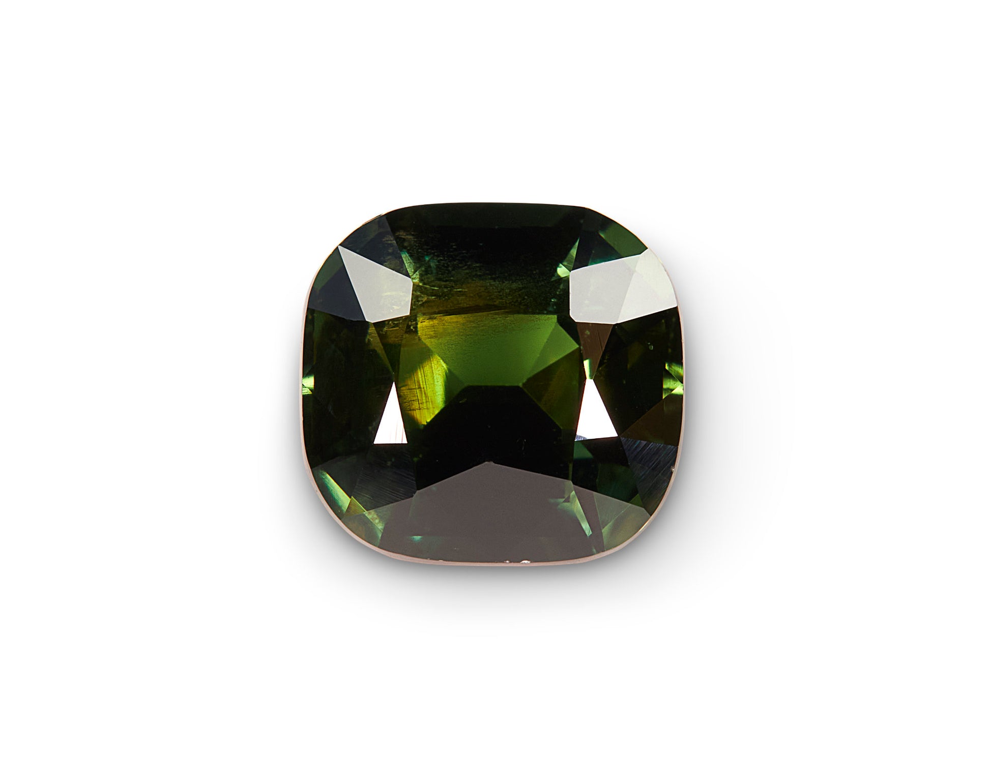 2.11ct Green Sapphire Cushion Cut