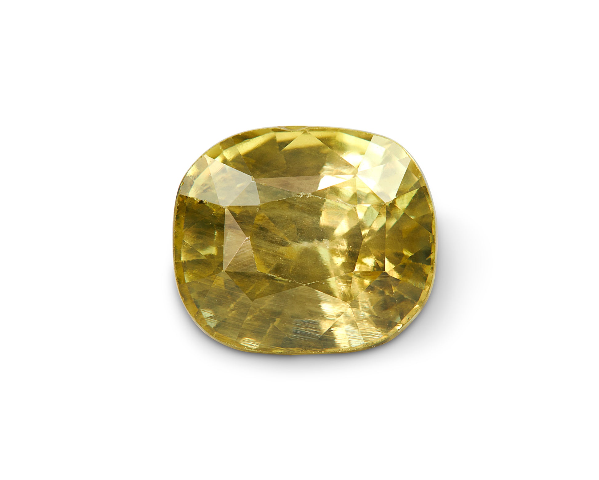 2.16ct Yellow Sapphire Cushion Cut