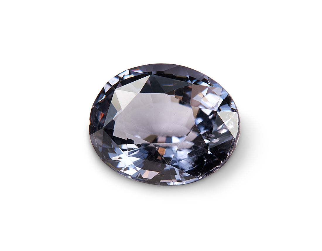 2.16ct Burmese Violet Grey Spinel Oval Cut