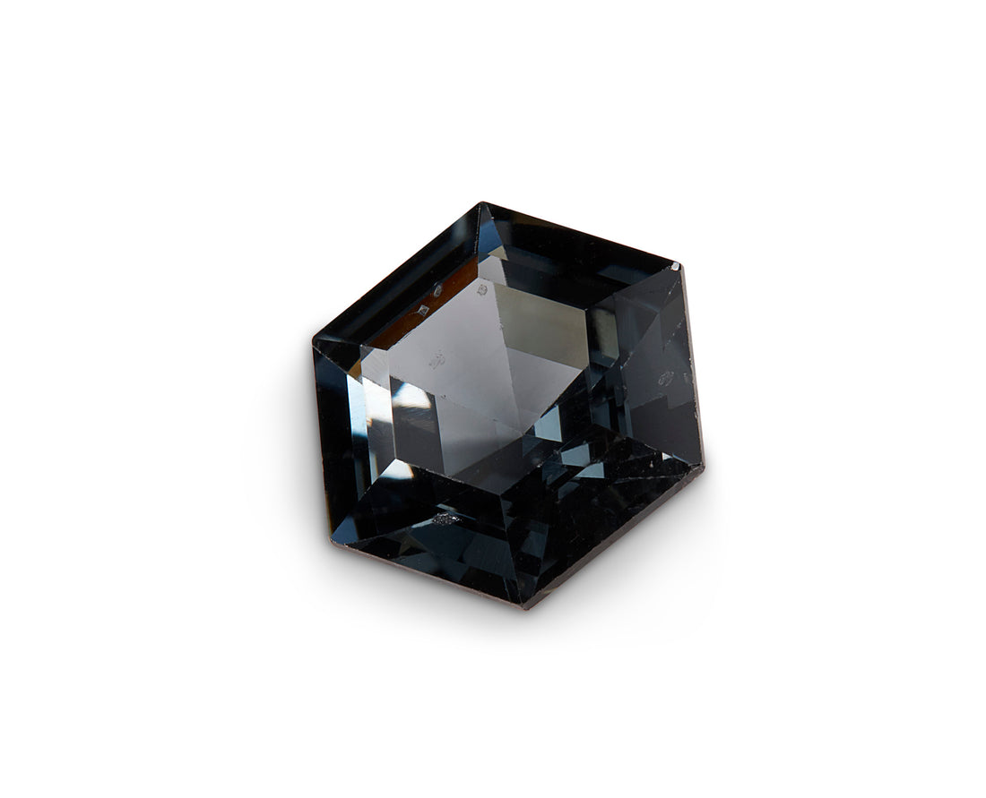 2.22ct Gunmetal Grey Spinel Hexagonal Cut