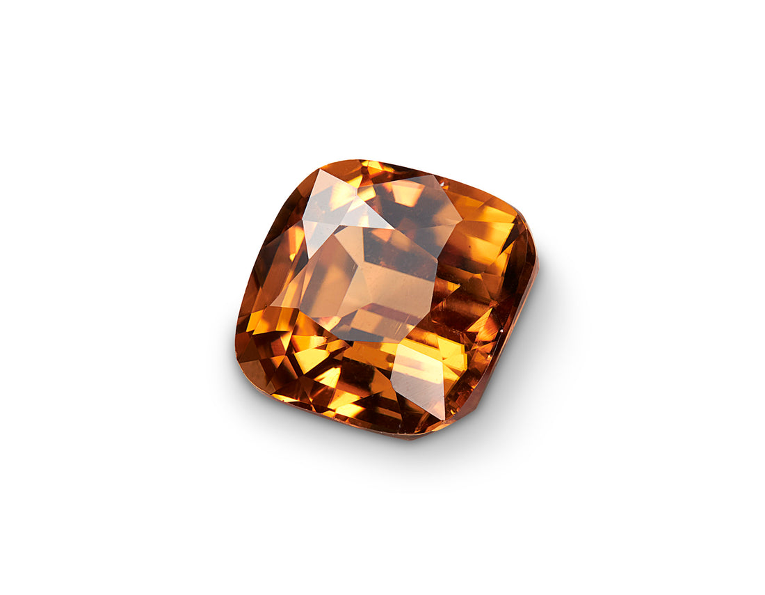 2.31ct Orange Zircon Cushion Cut