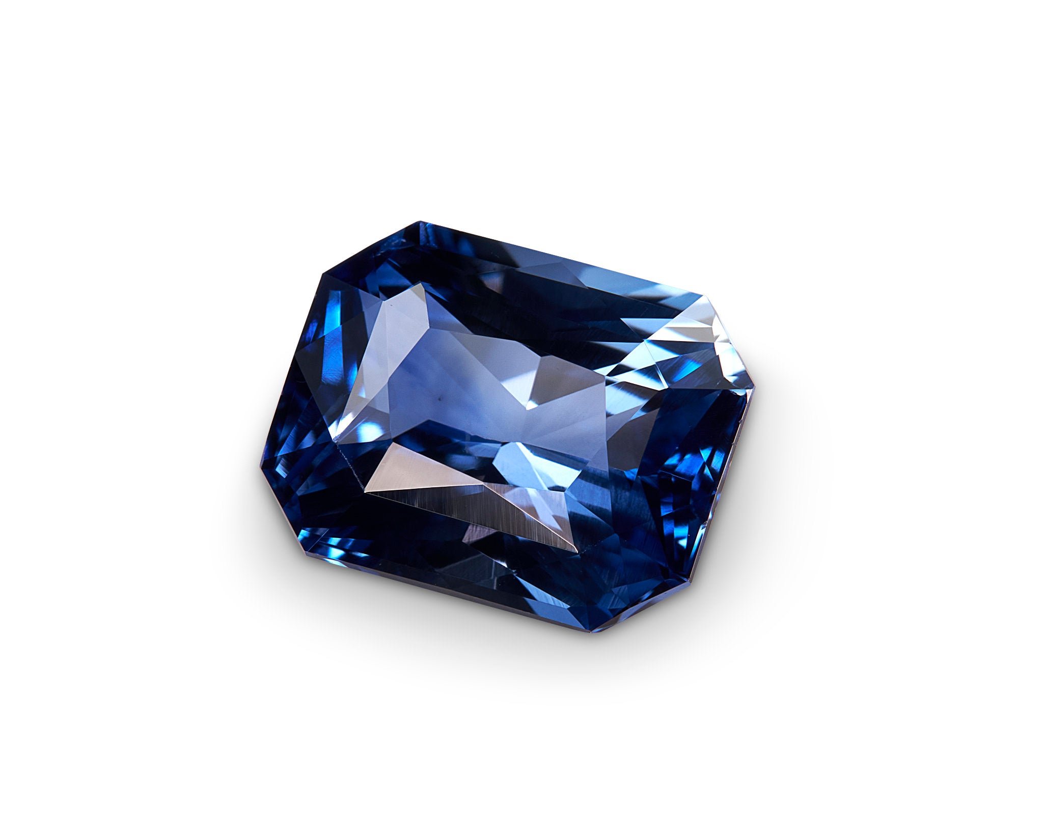 2.51ct Blue Sapphire Radiant Cut Sri Lanka Origin