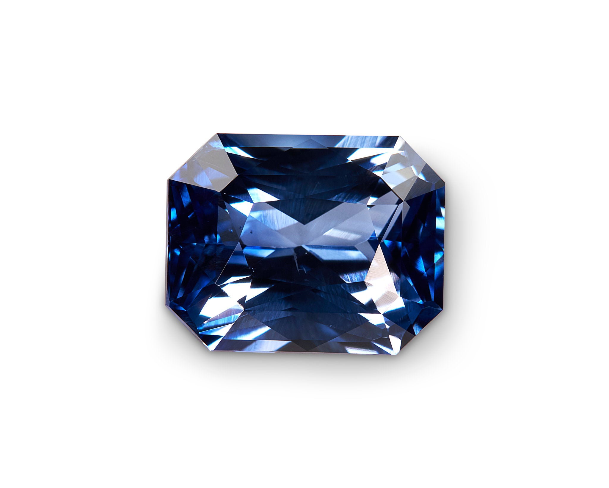 2.51ct Blue Sapphire Radiant Cut Sri Lanka Origin