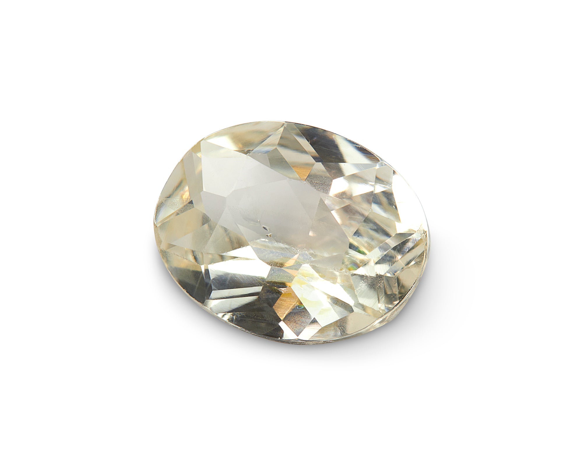 2.51ct Pastel Yellow Sapphire Oval Cut