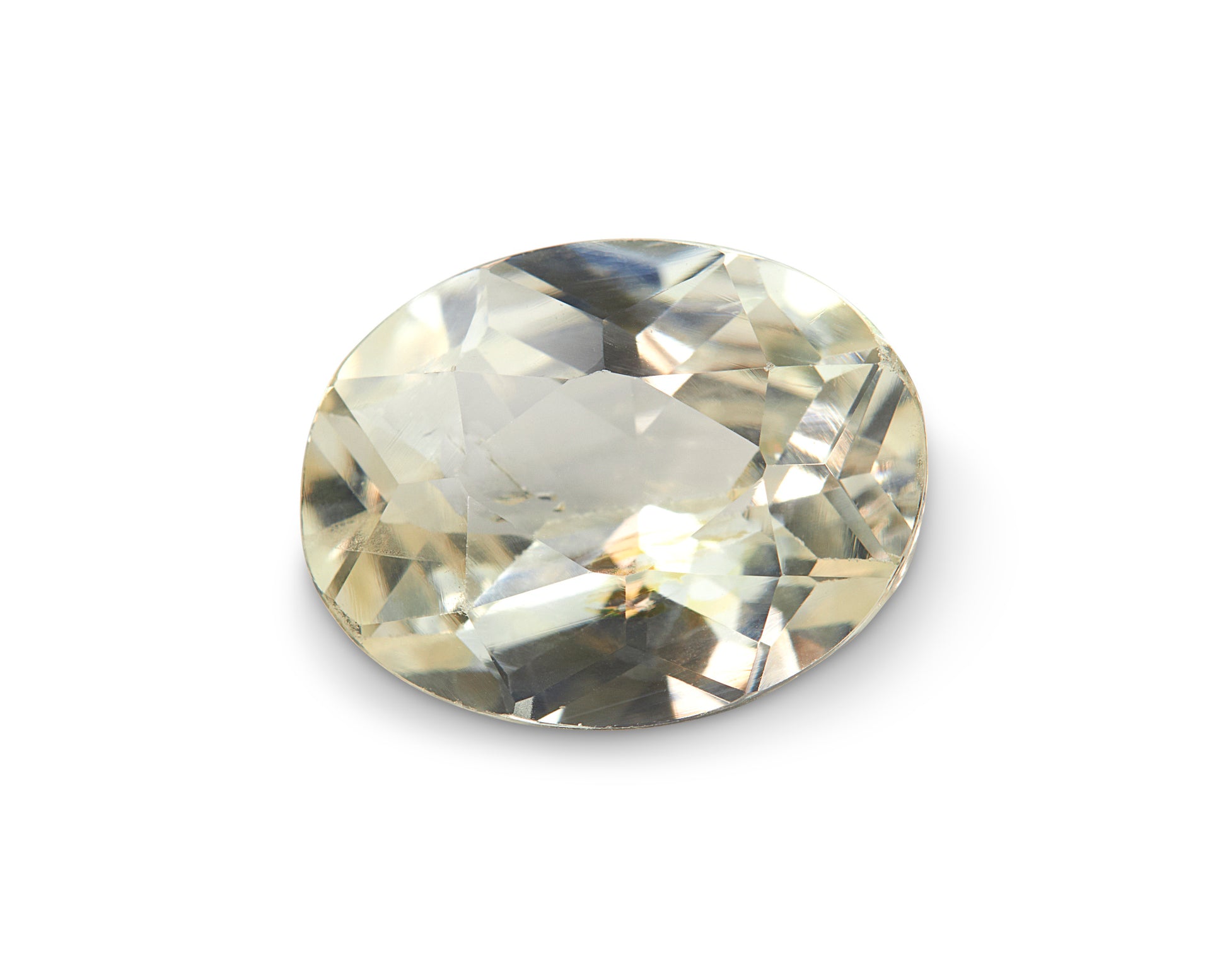 2.51ct Pastel Yellow Sapphire Oval Cut