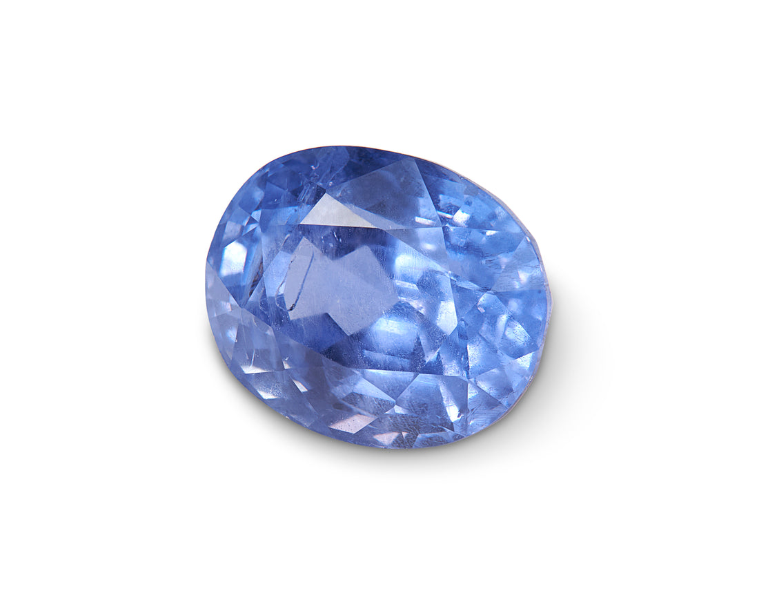 2.52ct Cornflower Blue Sapphire Oval Cut