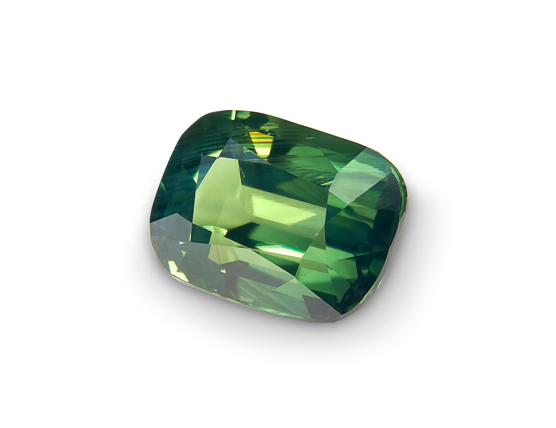 2.56ct Green Sapphire Cushion Cut